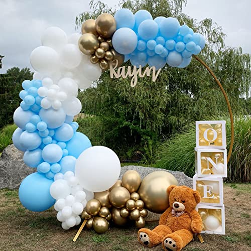 Voircoloria V-130LIGHTBLUE 130Pcs Light Blue Balloons Different Sizes 18 Inch 12 Inch 10 Inch 5 Inch Baby Blue Balloons thumb #8