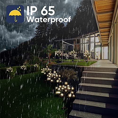 Iueecen Solar Flowers Lights Outdoor Solar Garden Lights Decorative,2Pack 20Led Solar Outdoor Lights Waterproof Fairy Lights Pathway Walkway Patio Yard Landscape Decoration Christmas Garden Decor #TOP3
