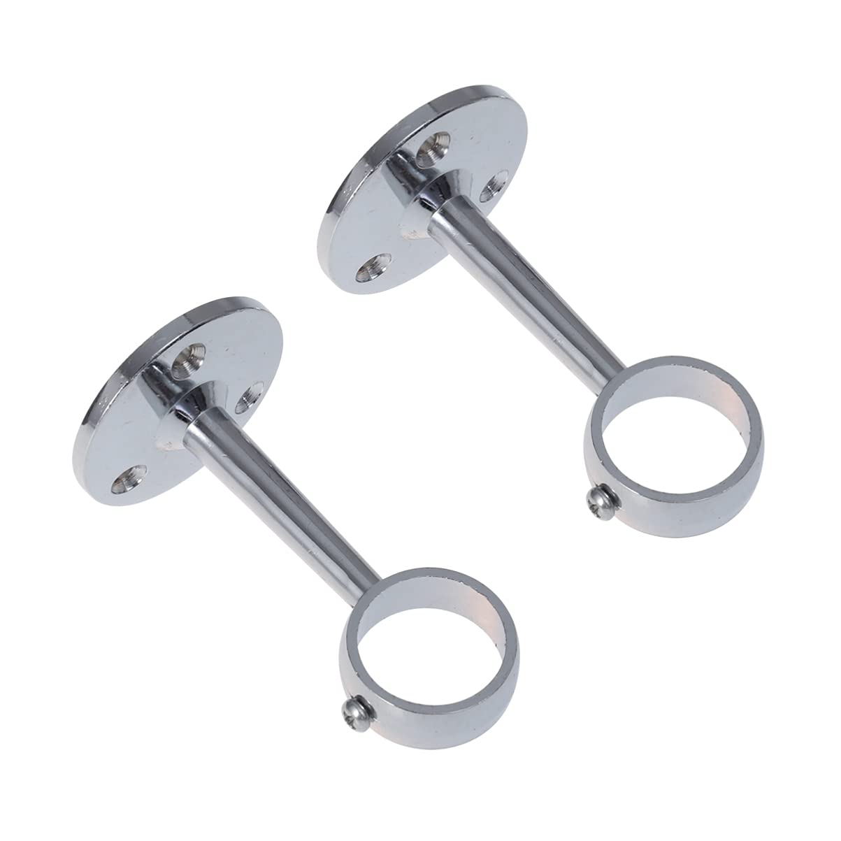 TOPBATHY 6pezzi Supporto Per Bastoni Appendere Supporto Per Asta Armadio Resistente Per Tende e Abbigliamento Installazione Facile Bagno Camera e Cucina