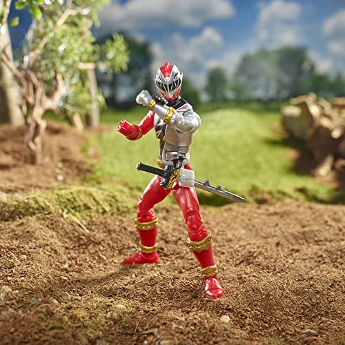 Boneco Power Rangers Lightning Collection, Figura de 15 cm - Dino Fury Ranger Vermelho - F4503 - Has