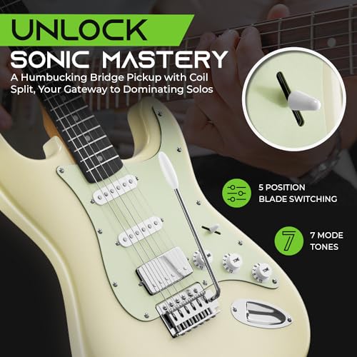 Gearit GI-GTR-39X-WT Electric Guitar Kit Bundle (Premium Mahogany Tonewood) Gst-100 Mission Series thumb #3