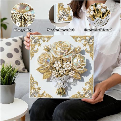 Kit de arte strass completo con marco para principiantes 5