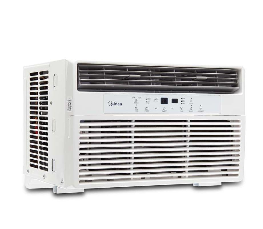 La mejor selección de Clima de Ventana Walmart de esta semana. 43 Aire acondicionado de ventana inteligente Midea de 8000 BTU con control remoto ComfortSense, enfría hasta 350 pies cuadrados - MAW08S1WWT-T