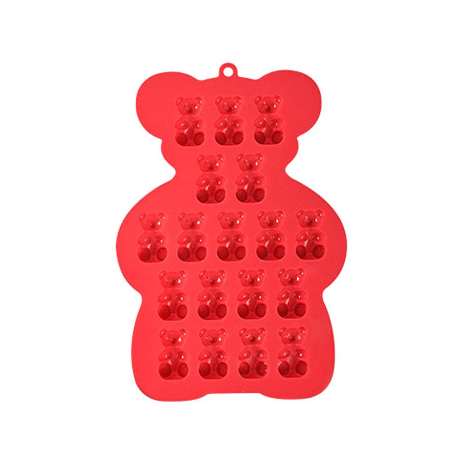 Tsophreniq 18 Cavities Bear Shape Silicone Fondant Mold Chocolate Cake Cupcake Decorating Tool for Baking Lover Bear Candy Molds Silicone