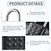 Combination Lock for Locker 6 Digit Password Digital Padlock,Aluminum Alloy Code Combo Lock for Gym Push Button Security Padlock Waterproof Outdoor Gate Lock,No Bluetooth Function，No APP Control