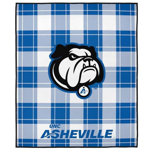 LOGOVISION University of North Carolina Asheville Campus Plaid Spirit Outdoor Blanket for Picnic, Beach, Camping, Park, Tailgate 50"x60"