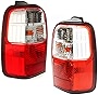 Evan-Fischer Tail Light Assembly Compatible with 2001-2002 Toyota 4Runner Halogen Clear& Red Lens Set of 2 Passenger and Driver Side