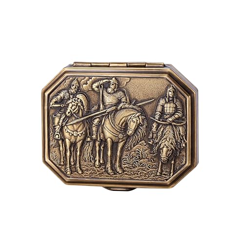 THORENS Refillable Retro Antique Brass Fluid Pipe Lighter, Unique Relief