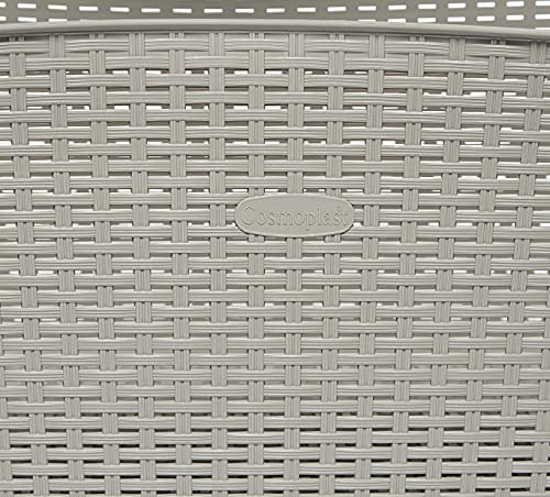 سلة غسيل سيدارتان سعة 50 لتر من كوزموبلاست، رمادي