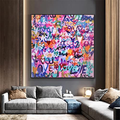 Affiches et gravures mur art pour salon déco maison toile amour 20x20
