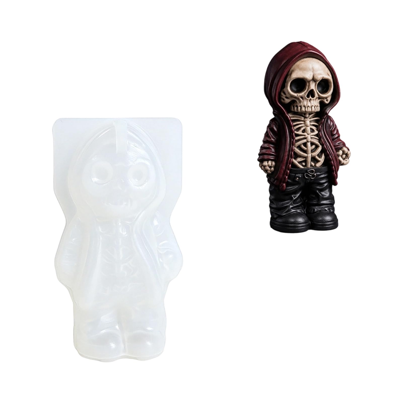 Xagmodshn D Silicone Mol For Halloween Party Ecor, Wax Resin Plaster An Soap Casting For Seasonal Isplays Halloween Silicone Mol Resin Plaster Soap Casting Seasonal Ecor Ornament