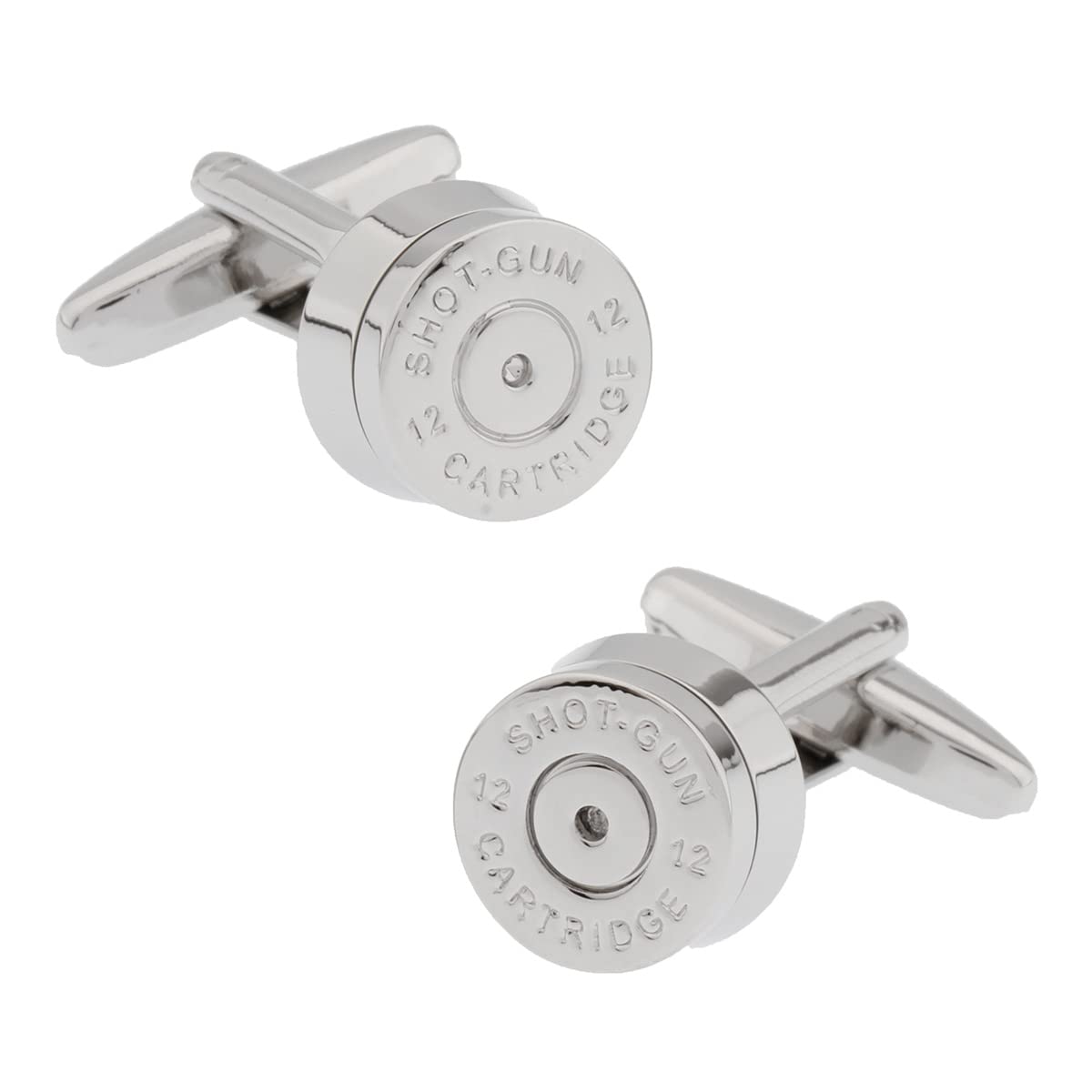 The Tie HubBullet Shell Silver Gold Brass Cufflinks For Men Tactical Ammo Design