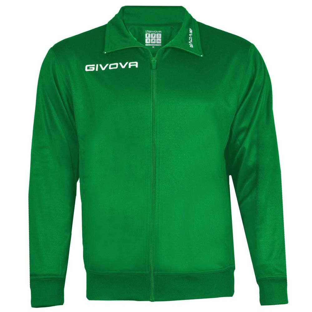 Givova Men's Giacca Polarfleece Mono 500 Sweatshirt, Vert, XXS