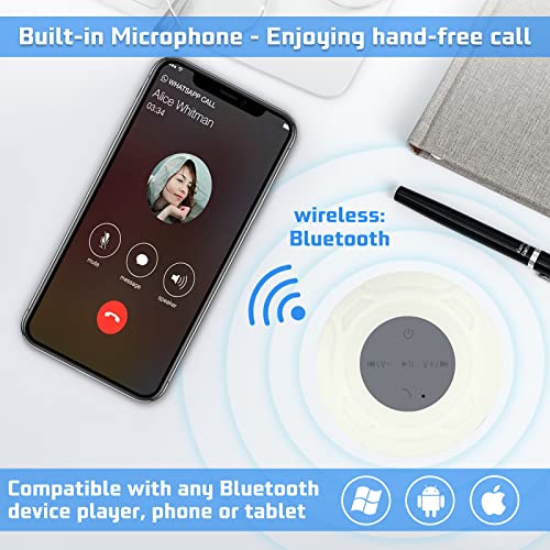Enceinte de douche Bluetooth portable résistante à l'eau pour se détendre - 3