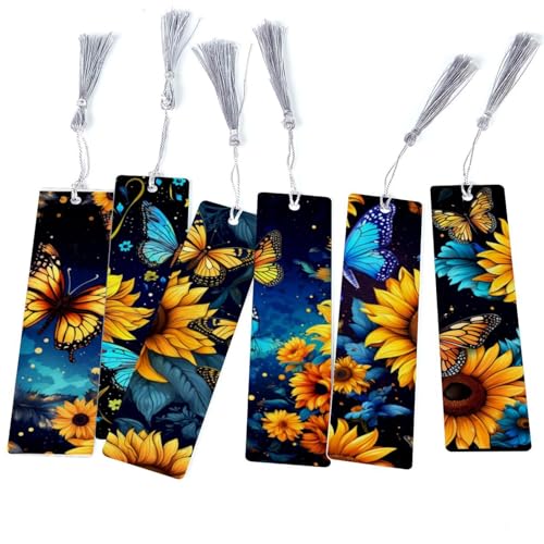 Marque-pages à pompons tournesols et papillons pour ne plus jamais perdre votre page