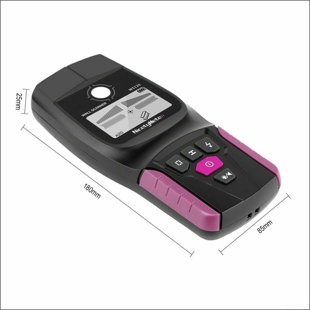 Wandsuchgerät bis 110mm Tiefe für Metall Rohre | 3-in-1 Funktion, findet Metall, für holz, Spannung, LCD Display, akustisches Signal, bis 110mm Tiefe