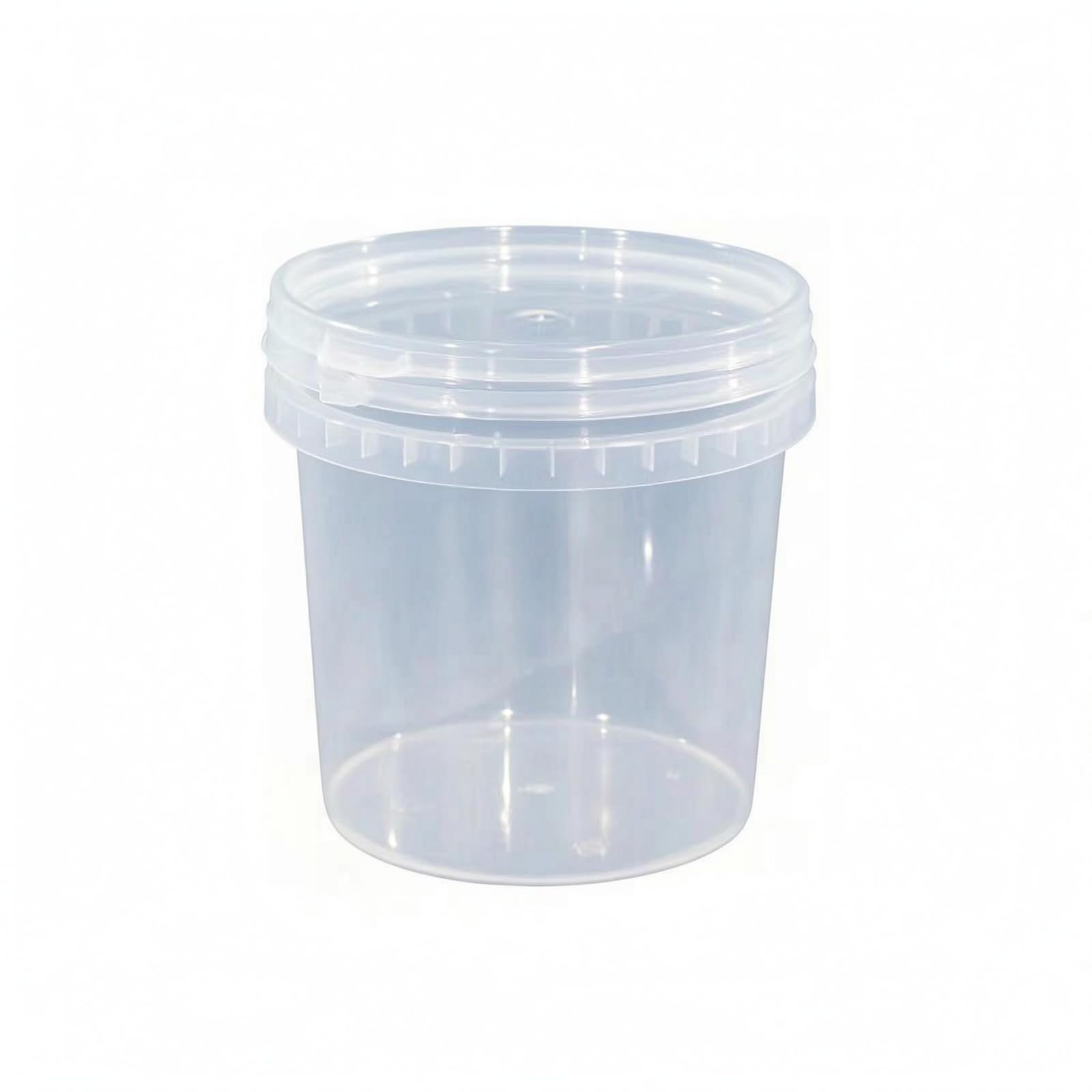 Wide-Mouth Plastic Pail Thick-Walled Food Storage Pail, Transparent, 0.5L | Storage Bottles Drums & Pails | Shelving & Storage | Material Handling-picture-28