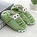 Annnowl Toddler Boy Girl Shoes Cartoon Animal Slippers(9-10 Toddler, Green C)