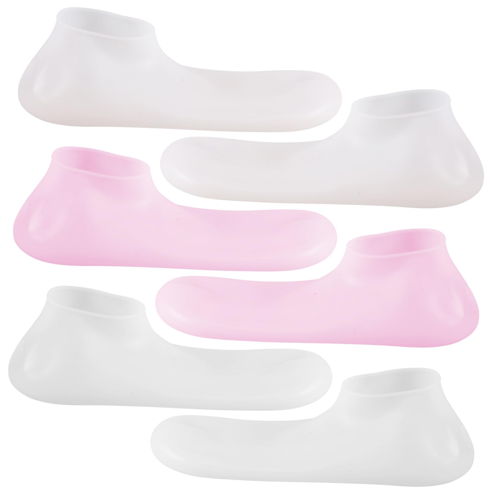 Healeved 3 Pairs Silicone Socks Moisturize Use Cover for Foot Pedicure Socks Foot Soaking Covers Pedicure Covers Foot Cover Foot Care Tool Feet Cover Foot Care Socks Pedicure Accessories