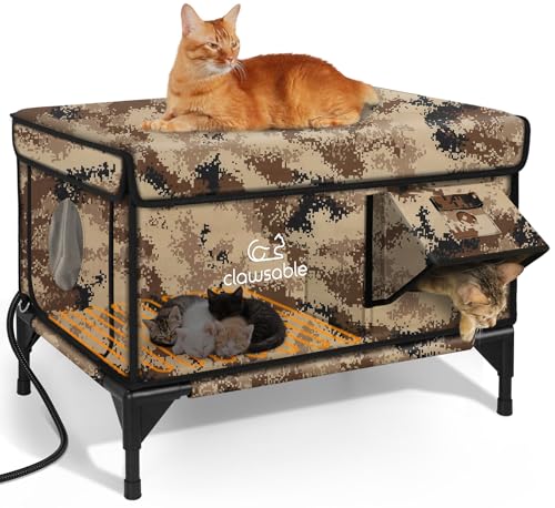 Indestructible Heated Outdoor Cat House 26