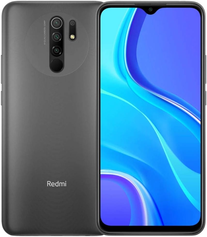 Xiaomi Redmi 9 (64GB, 4GB) 6.53", 5020 mAh Battery, Dual SIM GSM Unlocked Global 4G LTE (T-Mobile, AT&T, Straight Talk) International Model (Carbon Grey)