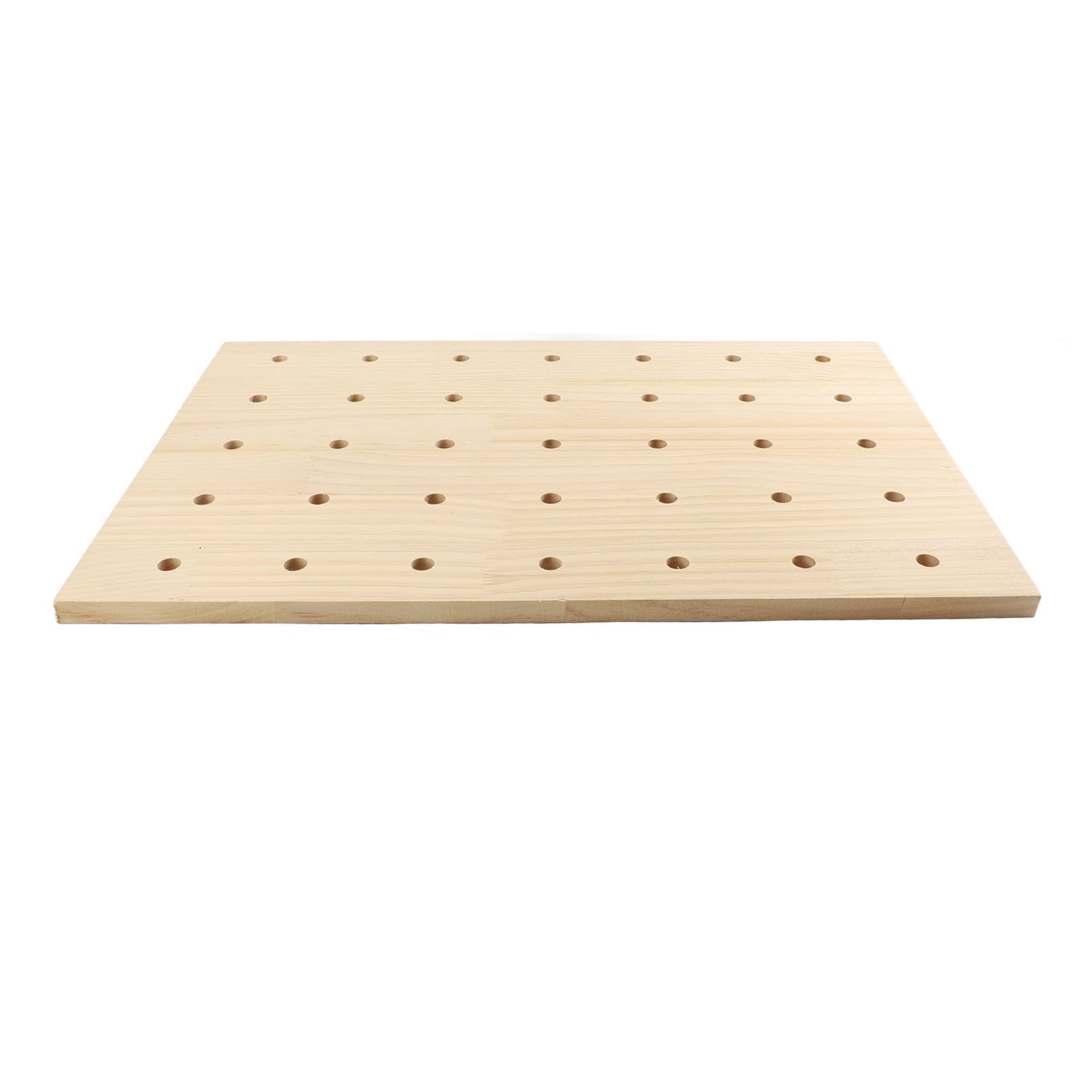 Rengue Tablero Perforado de Madera, Organizador de Panel de Almacenamiento de Pared de 40x60cm con Kit de Tablero Perforado Personalizable para Botellas, Tazas y Plantas