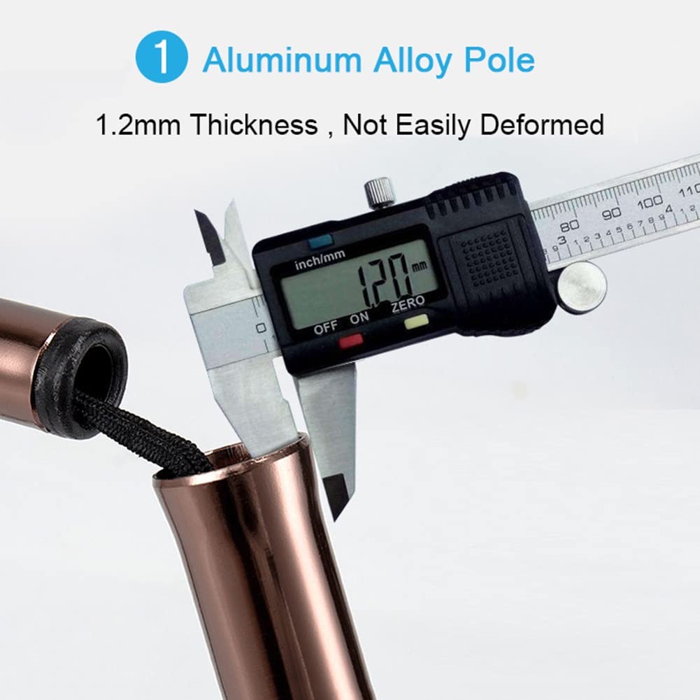 NGD Muletas Ortopédicas Plegable, Muleta de Codo de Aluminio Regulables con Agarres Ergonómicos y Correa para la Muñeca,para Adultos y Personas Mayores con Alturas de 155~175cm(Soporta hasta 100kg)