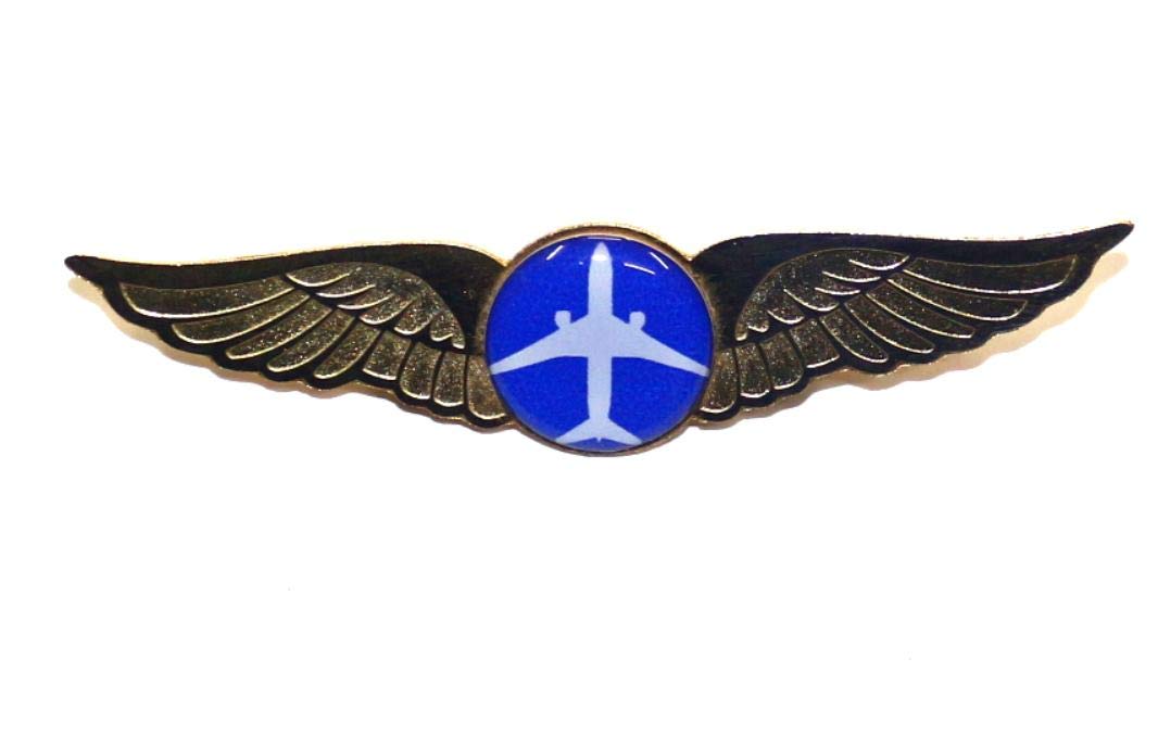 Pilot18 Blue Aircraft Premium Uniform Wings Gold Electro-Plated Badge for Pilots-image-40