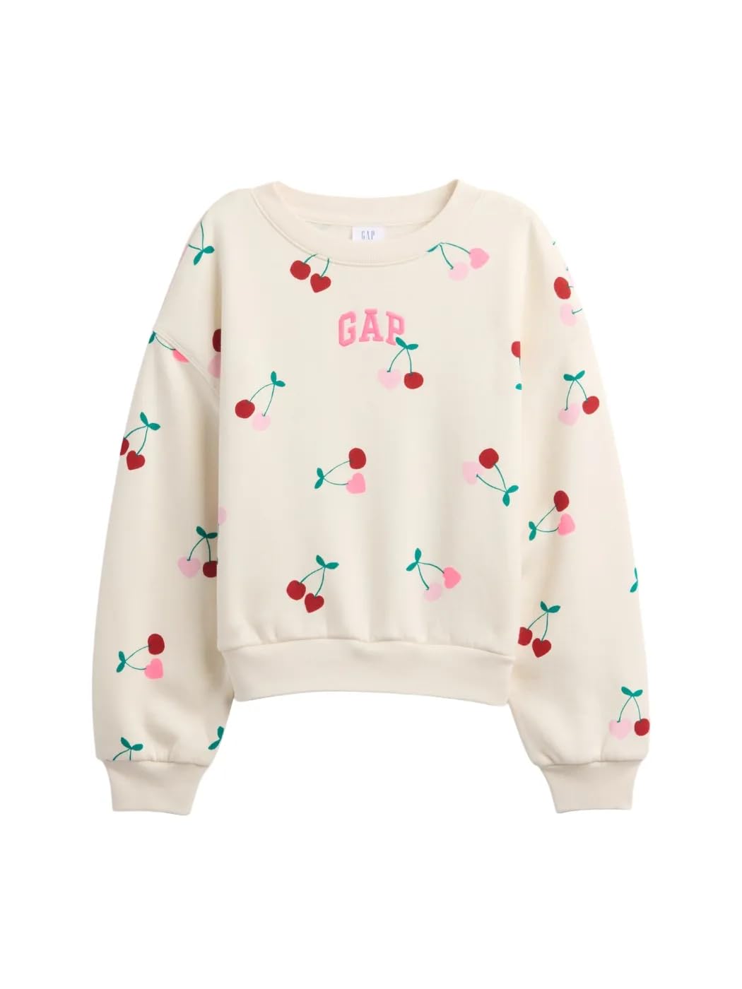 

                                                    GAP Girls Relaxed Fashion Crew Cherry Print M