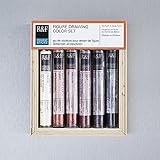 R&F Handmade Paints Pigment Sticks, Figure Drawing Colors, Set Of 6