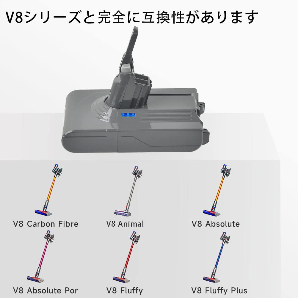 Amazon.co.jp: BATINO ダイソン V8 バッテリー 4500mAh SV10 V8 Fluffy