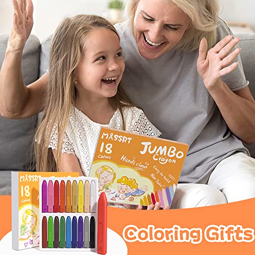Massrt MSAART-JB2-1 Triangle Jumbo Crayons For Toddlers thumb #1