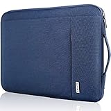 LANDICI 360°保護 パソコンケース 11.6 12.9インチ pcケース 衝撃吸収 防水 ノートパソコン ケース 12.3-13 Surface Pro X-1世代/12.4 Surface Laptop Go/2/3,13 MacBook Air 2023-2018/MacBook Pro/12.9 iPad Pro、Chromebookに対応タブレットケース 手提付き,ブルー