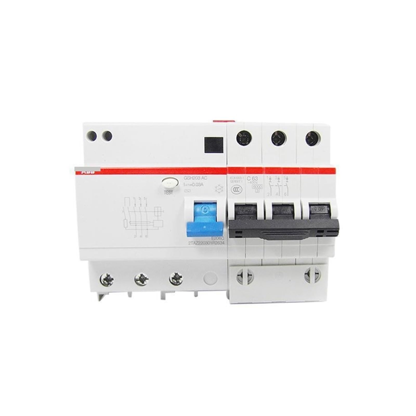 Disjoncteur de fuite miniature GSH203 haute immunité immunisé contre coupures