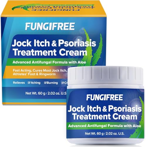 Jock Itch Antifungal Cream for Human: Extra Strength Anti Psoriasis and Ringworm Treatment for Skin,