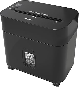 Staples 12-Sheet Micro-Cut Paper Shredder, Compact High-Security Shredding for Home