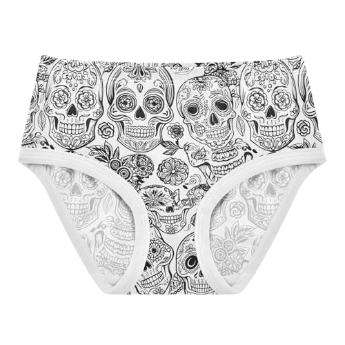 Black White Sugar Skulls Toddler Girls's Underwear 2T 202c1736