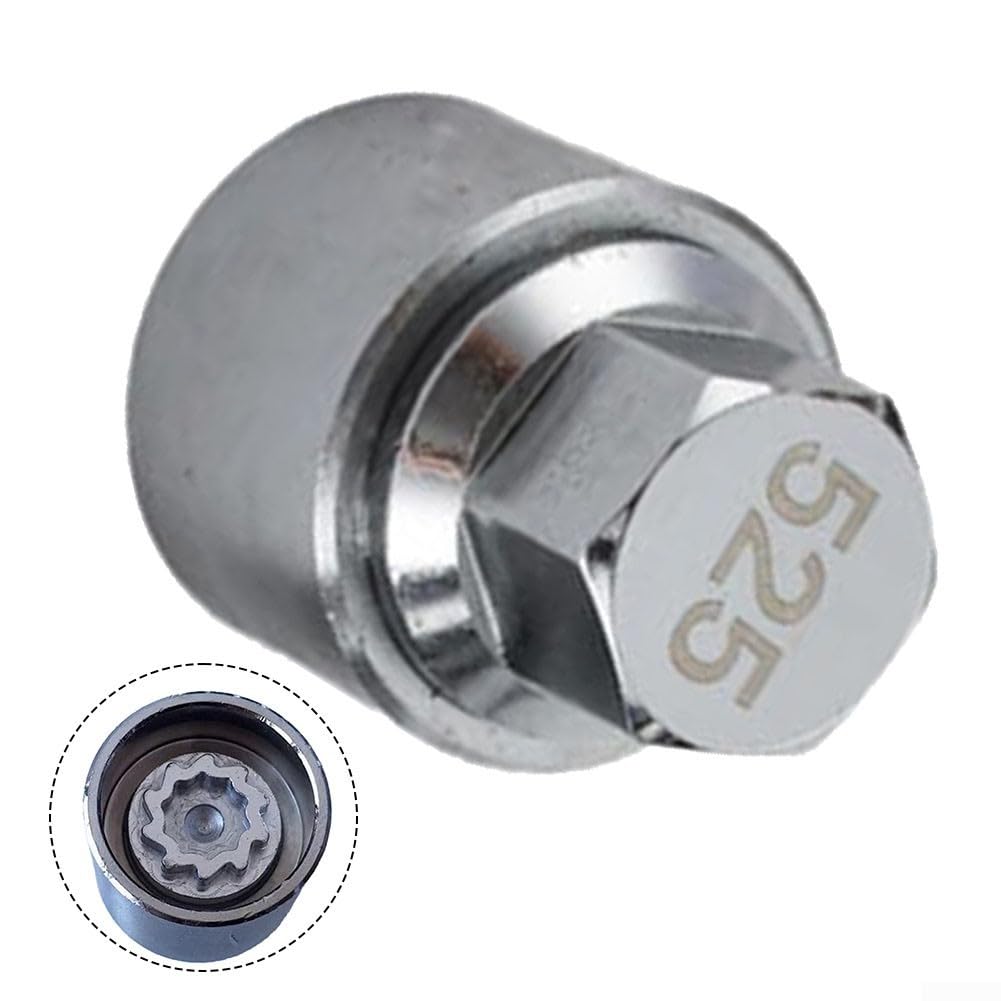 Zilimontt 525 Wheel Lock Wheel Bolt Set Rims Lock Dispositivo antifurto,Adattatore per blocco cerchio,3D0698137 Antifurto di pneumatici per auto per sedili