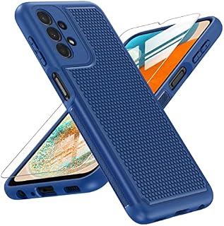 Case for Samsung Galaxy A23 5G: Dual Layer Shockproof Drop Protection Phone Case - 360 Military Grade Protective Mobile Cover Rugged Matte Slim TPU Aesthetic Premium Cases for Samsung A23 4G/5G Blue