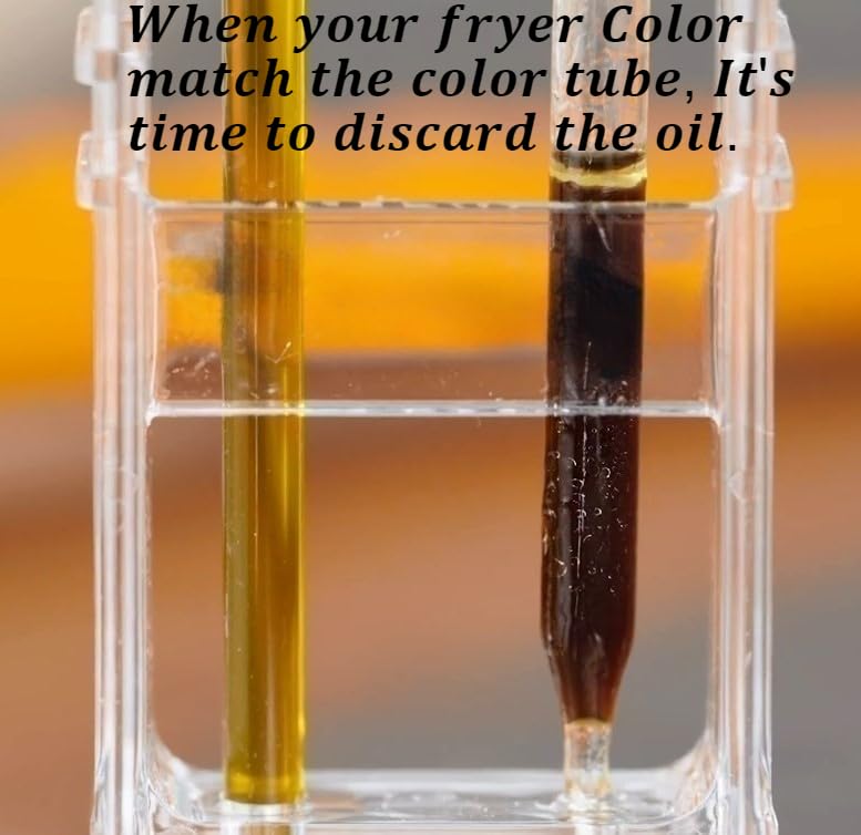 Frying Oil Visual Test Kit with 3 Eye Droppers, Oil Fryer Quality Test Kit for Clear Frying Oil for Monitoring deep fryer oil Quality