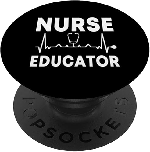 Enfermera educadora desgaste médico Enfermería Enseñanza PopSockets intercambiables PopGrip
