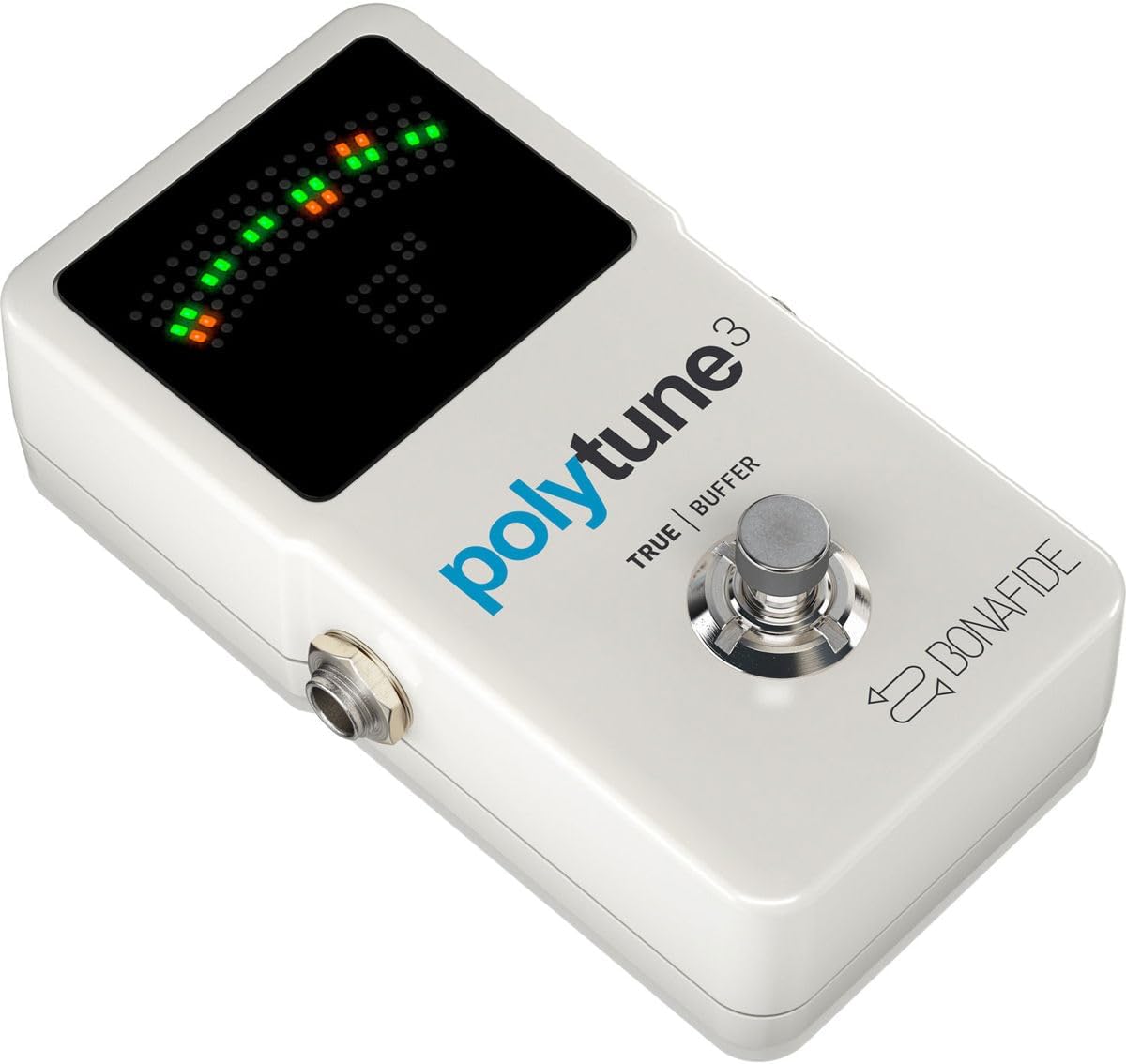 TC Electronic POLYTUNE 3 Ultra-Compact Polyphonic Tuner with Multiple Tuning Modes and Built-In BONAFIDE BUFFER, Compatible with PC and Mac