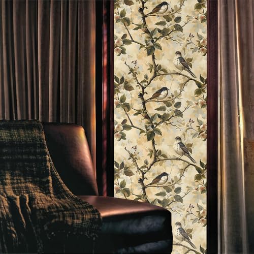 Vinilo decorativo de ventana beige 15.7x118 pulgadas miniatura 2
