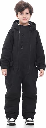 BUMDEEP Kids Girls Boys One Pieces Snowsuits Ski بدلات Jumpsuits Snowboard Outdoor Winter Waterproof Jackets
