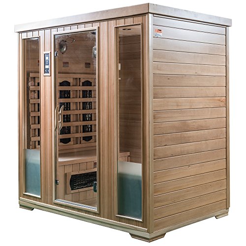 Saunamed 4 Personen Classic Hemlock FAR Infrarot Sauna EMR neutralTM-2