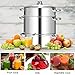 Giantex 10 Quart Juice Steamer Fruit Vegetables Juicer Steamers w/Tempered Glass Lid, Hose, Clamp, Loop Handles Stainless Steel Steam Juicer Multipots Kitchen Cookware for Making Juice, Jelly, Pasta