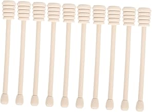 KICHOUSE 20Pcs Agitador De Mel Mini Colheres Colher De Mistura Mini Bastões De Mel Bastão De Mel De Madeira Bastão Agitador De Mel Agitadores De Mel Para Chá Varas De Colher De Mel Varas