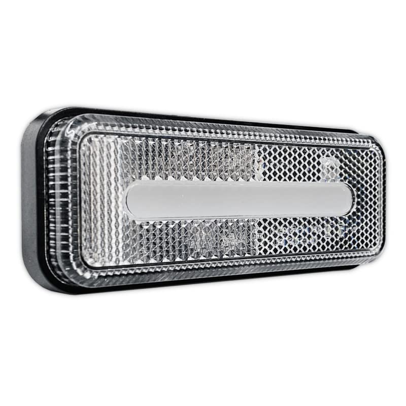 GÁLIBOS LED NEÓN CATADIÓPTRICOS RECTANGULARES BLANCOS 12V 24V 2 UNIDADES