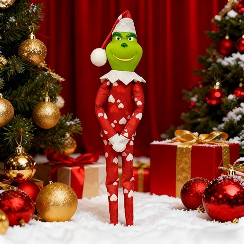 Peluche - Elfo Travieso con Gorro de Navidad, 1PC Peluche Navideño, Muñeco de Elfo para Decoración del Hogar