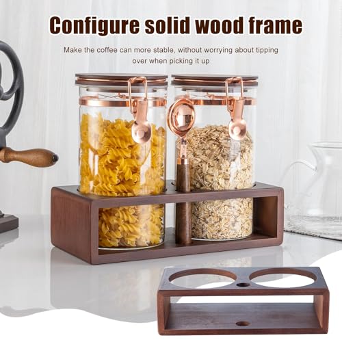 SIQOLNY Glass Coffee Container Set